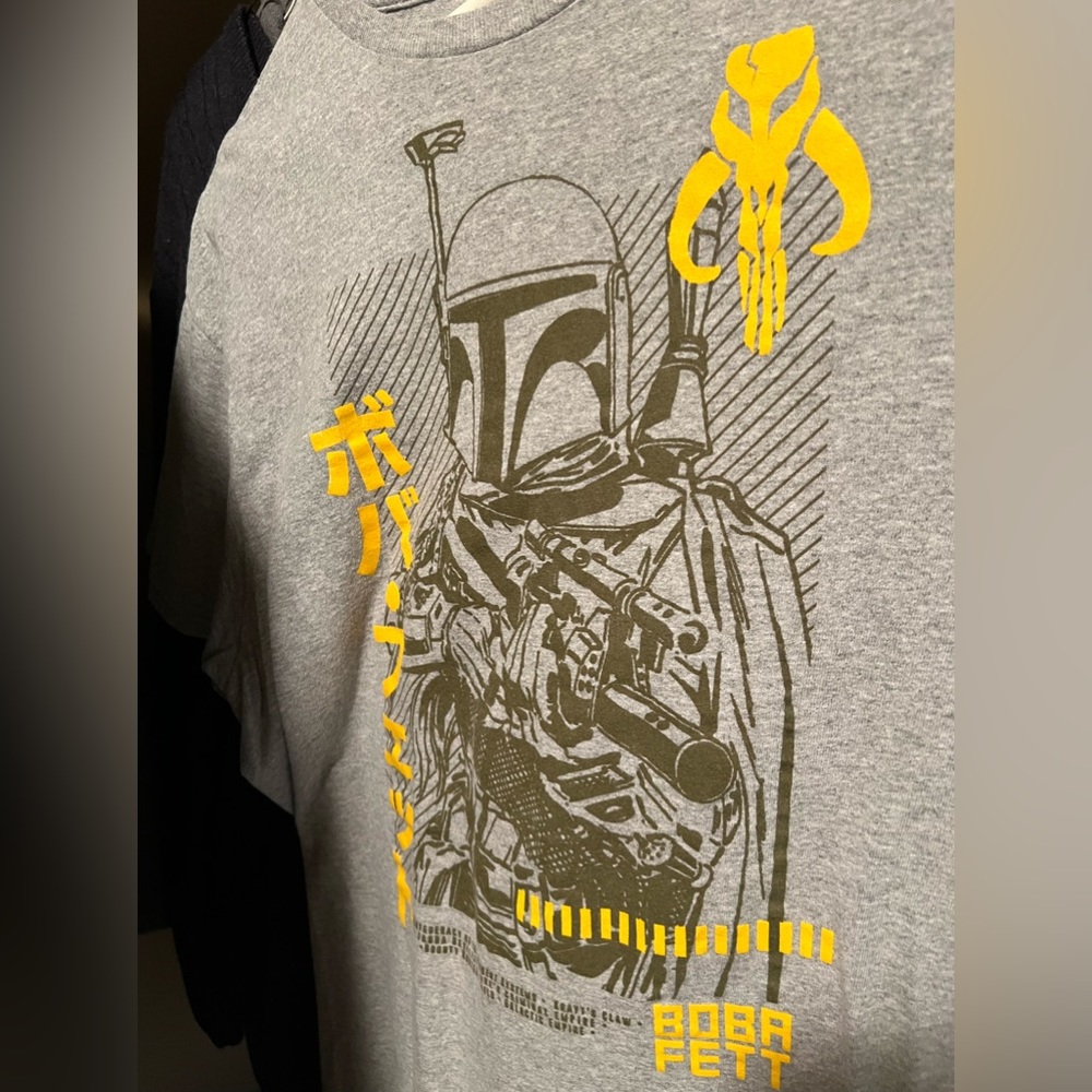Never Worn Star Wars Boba Fett Gray T-Shirt, XL - Host Pick!